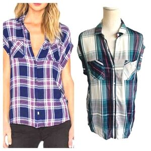 LAST CHANCE - Rails "Britt" Multicolored Plaid Button Down